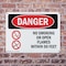 Signmission No Smoking Or Open Flames Within 50 Feet Danger Sign, Plastic, 10in W x 7in L, 2PK OS-2PACK-DS-P-710-L-1477 - alternate 7